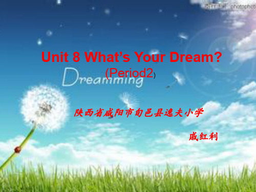 陕旅版三年级起点六年级下册英语《Unit 8 What's Your Dream Part A》(一等奖课件) (7)