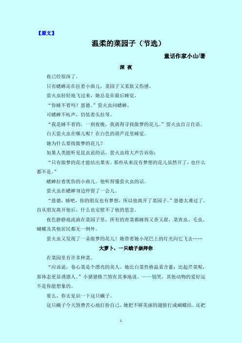温柔的菜园子(汉译英)