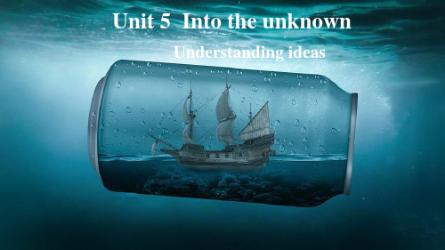 2019外研版高中英语选择性必修四Unit5 Understanding ideas