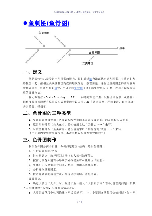 鱼刺图(鱼骨图)