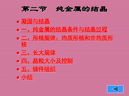 《纯金属的结晶》ppt课件