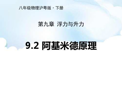 《阿基米德原理》浮力与升力PPT鉴赏