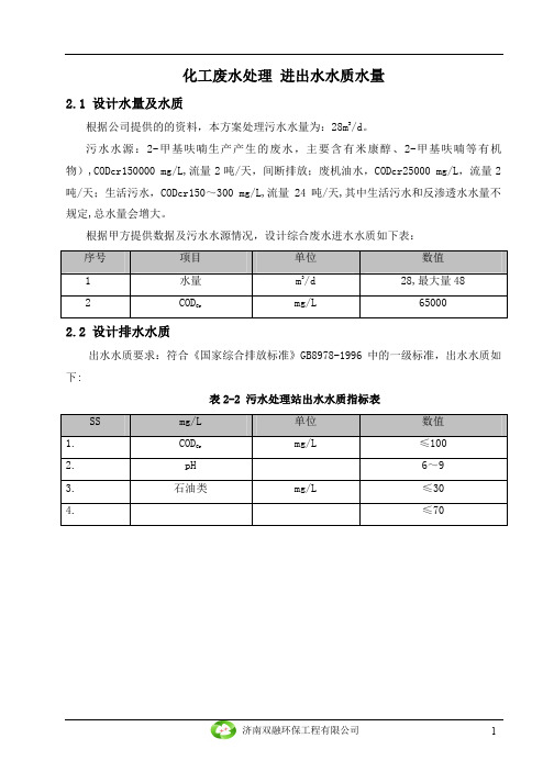 化工废水处理