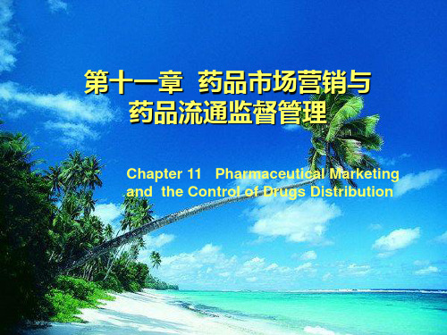 药事管理学(第4版吴蓬杨世民)第十一章-药品市场营销与药品流通监督管理
