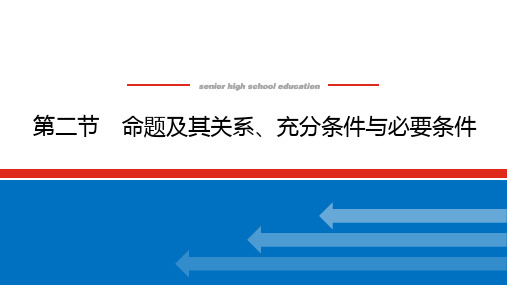 高考数学一轮复习全程复习构想数学(理)【统考版】第二节 命题及其关系充分条件与必要条件(课件)