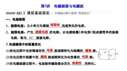 2025年高考物理总复习配套课件第十一章交变电流电磁振荡与电磁波传感器第3讲电磁振荡与电磁波