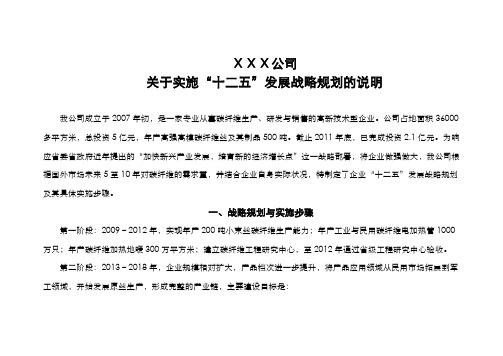 公司战略规划及业务计划