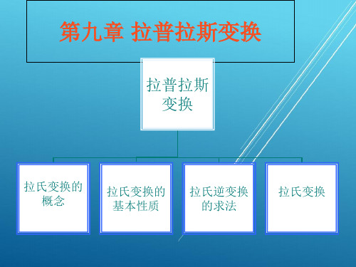 高数第10章 拉普拉斯变换PPT课件