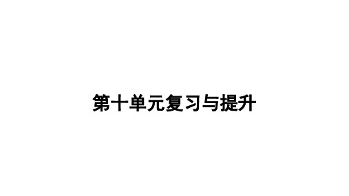 人教版九年级下册化学 第十单元 酸和碱  酸和碱 复习与提升