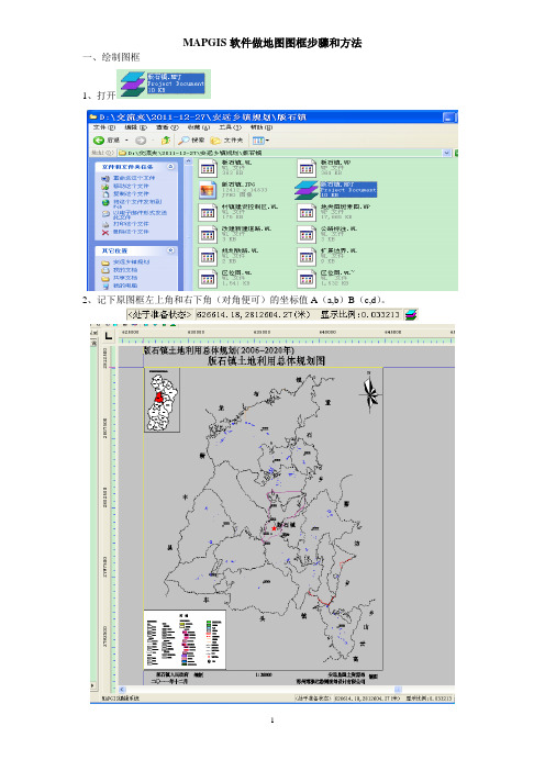 MAPGIS软件做地图图框步骤和方法