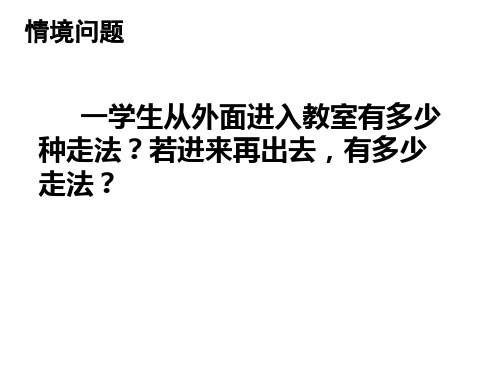 分步计数原理分类计数原理一ppt课件