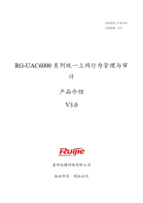 RG-UAC6000系列统一上网行为管理与审计产品介绍V3.0