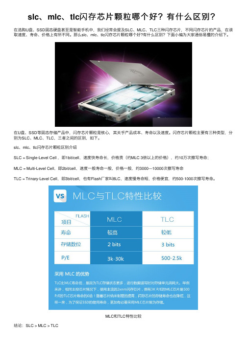 slc、mlc、tlc闪存芯片颗粒哪个好？有什么区别？