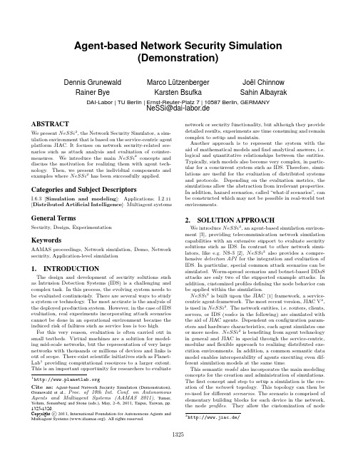 agent-based network security simulation