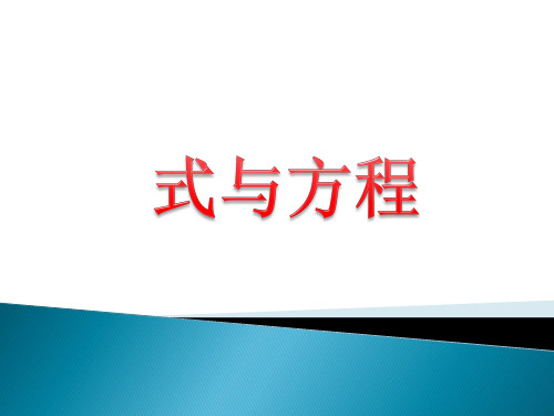 六年级下册数学课件-式与方程 北师大版