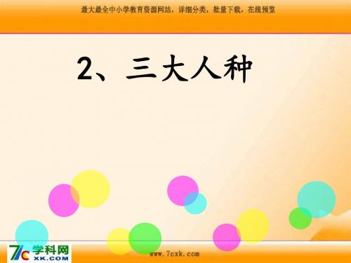 鲁教版地理六上4.1《人口与人种》ppt课件3