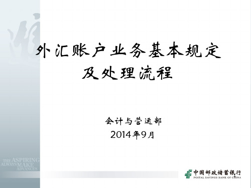 5.外汇账户业务基本规定及处理流程ppt课件