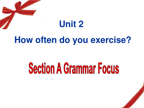 人教版八年级上册英语课件 ： Unit 2 Section A Grammar Focus (共19张PPT)