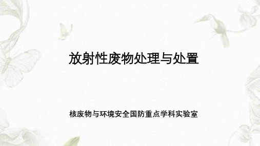 《放射性废物的处理与处置》-焚烧和压实课件