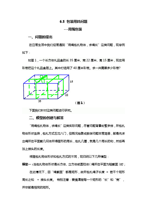 6.5 包装用料问题