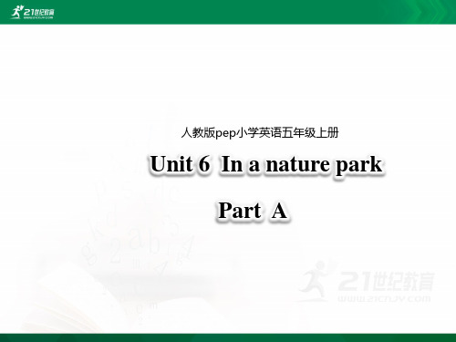 Unit 6 In a nature park  Part A (课件）课件