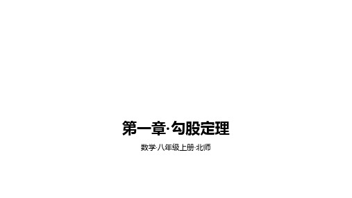 北师大版数学八年级上册 第一章·勾股定理  期末复习提升课件ppt（3课时打包）