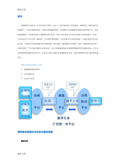 最新烟草行业信息化建设资料