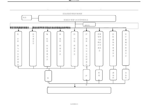 医疗质量管理与安全管理组织架构图