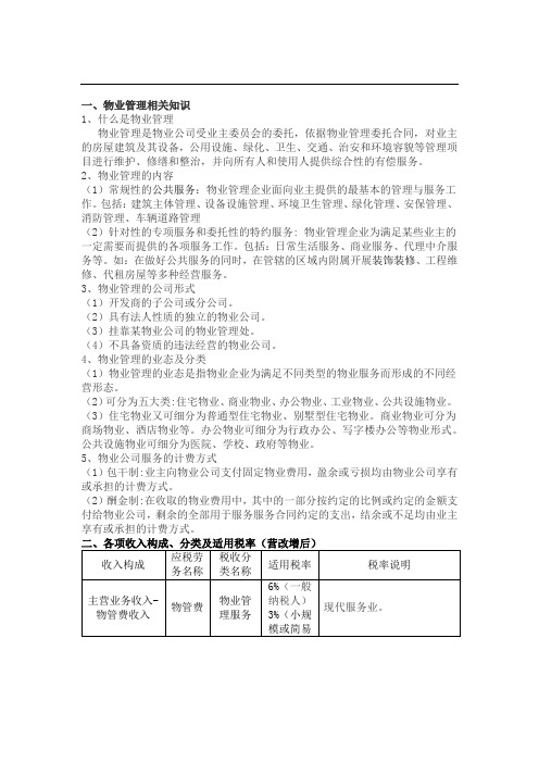 物业管理企业会计真账实操