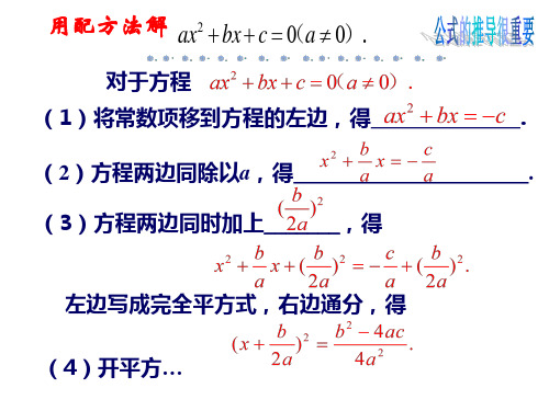 一元二次方程的解法公式法ppt课件