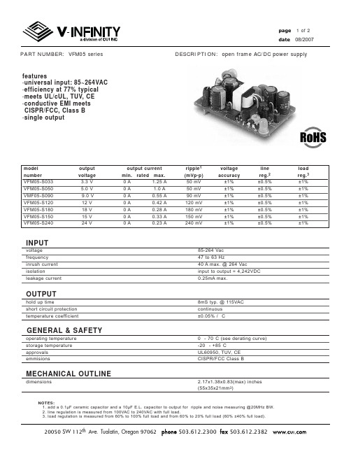 VFM05-S033中文资料