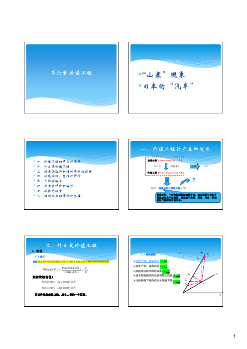 工程经济学 第6章 价值工程