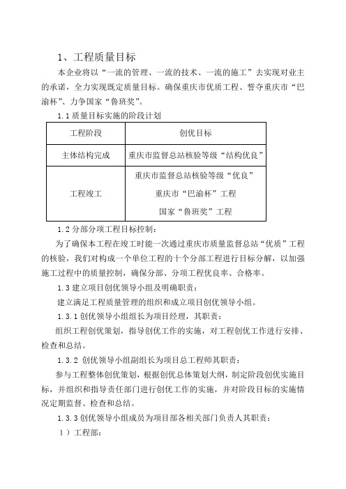 【商业计划书模板】质量保证措施