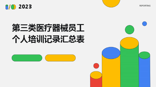 第三类医疗器械员工个人培训记录汇总表