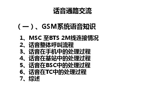 移动通信话音流程