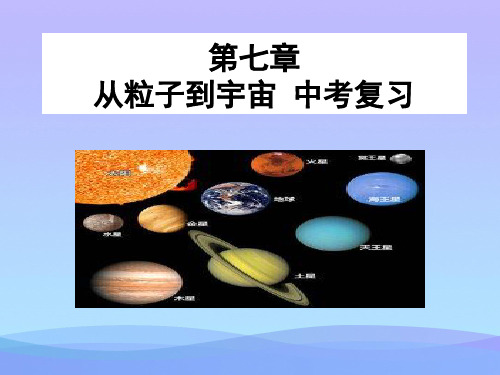 中考物理复习：从粒子到宇宙ppt 苏科版优秀课件