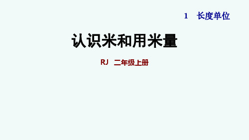 人教版二年级上册1.2  认识米和用米量 同步练习(含答案)