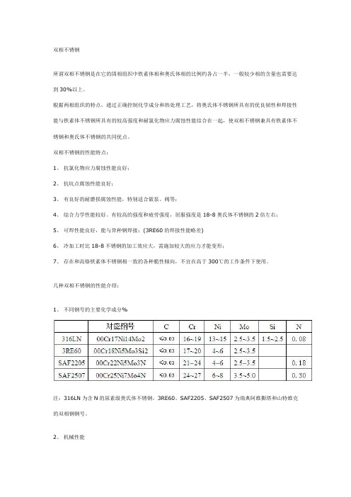 双相不锈钢