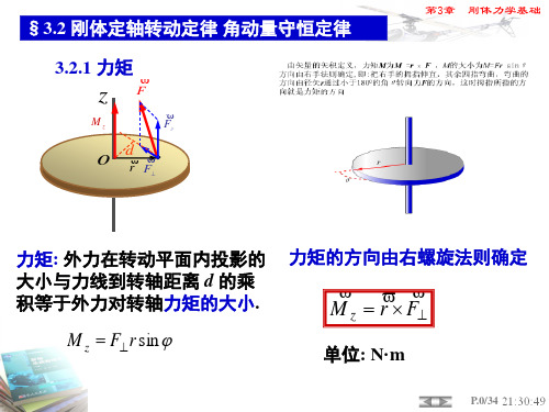 8 刚体角动量定理 角动量守恒定律