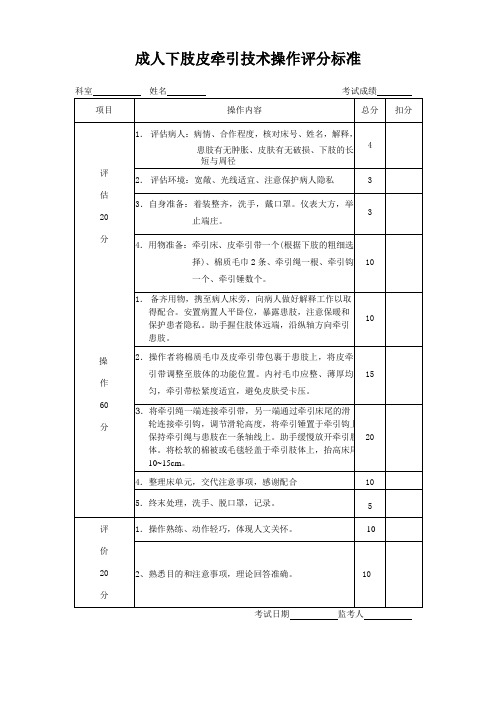 皮牵引操作技术1