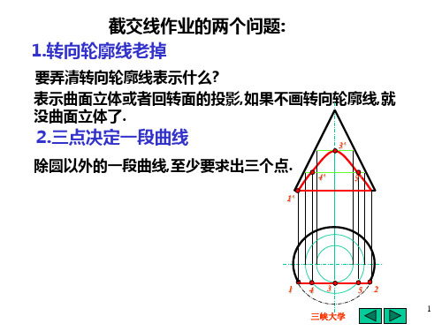 画法几何制图—相贯线