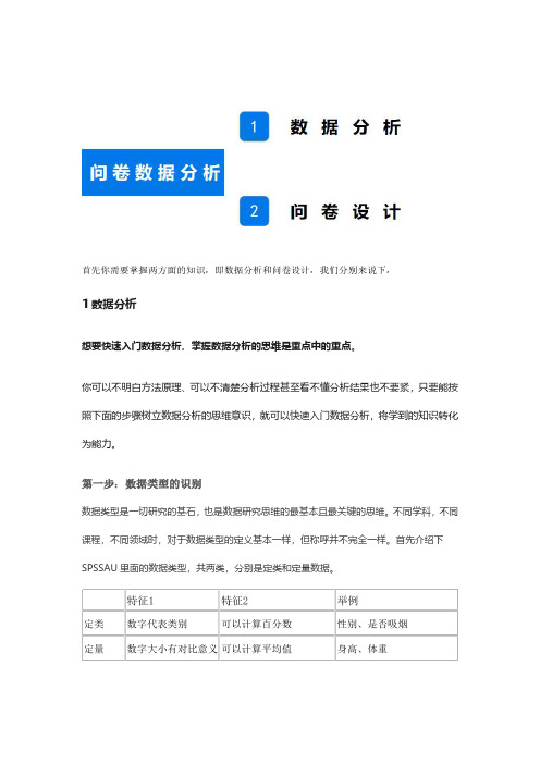 本科毕业论文中使用spss进行分析的步骤说明