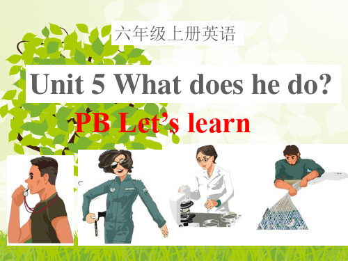 Unit-5-What-does-he-do-PB-Let’s-learn-课件(共26张PPT)