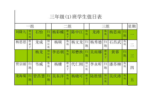 学生考试座次表Book1