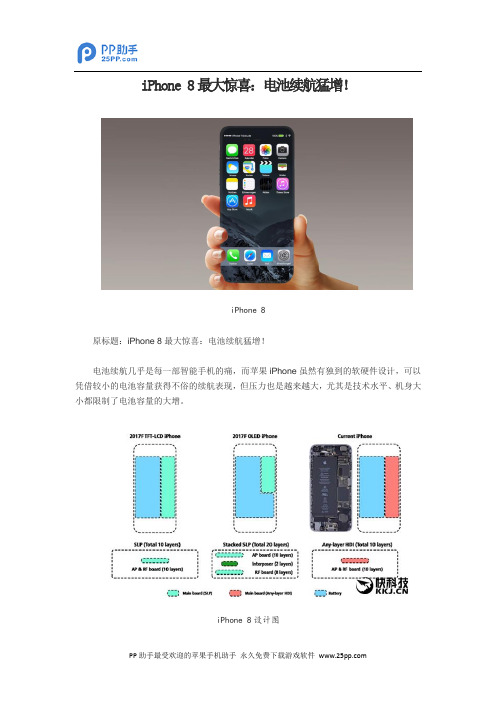 iPhone 8最大惊喜：电池续航猛增!