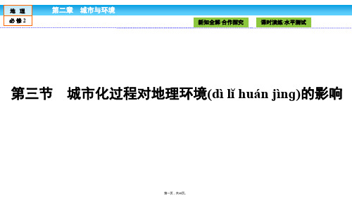 金版新学案高中湘教版地理必修2课件第2章城市与环境23