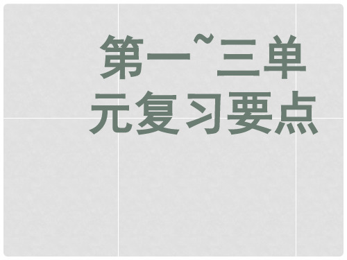 九年级历史上册 第13单元复习要点课件 中华书局版