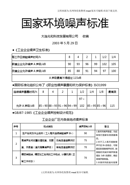 国家噪声标准78336