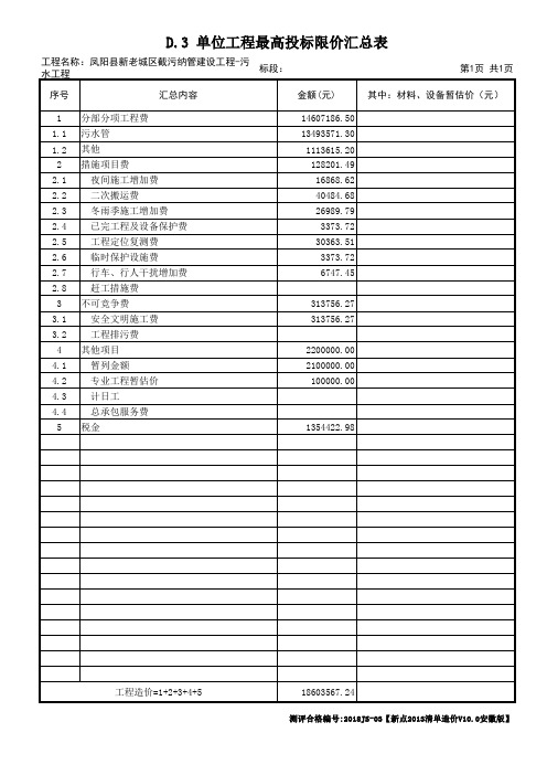 凤阳县新老城区截污纳管建设工程-污水工程