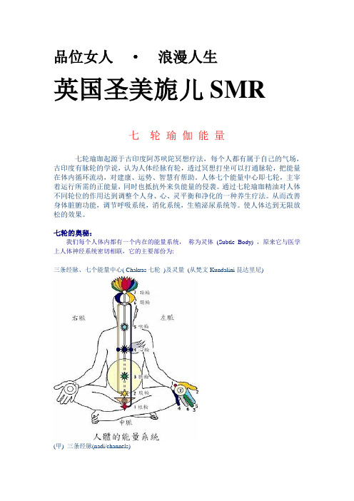 瑜伽七轮能量产品手册